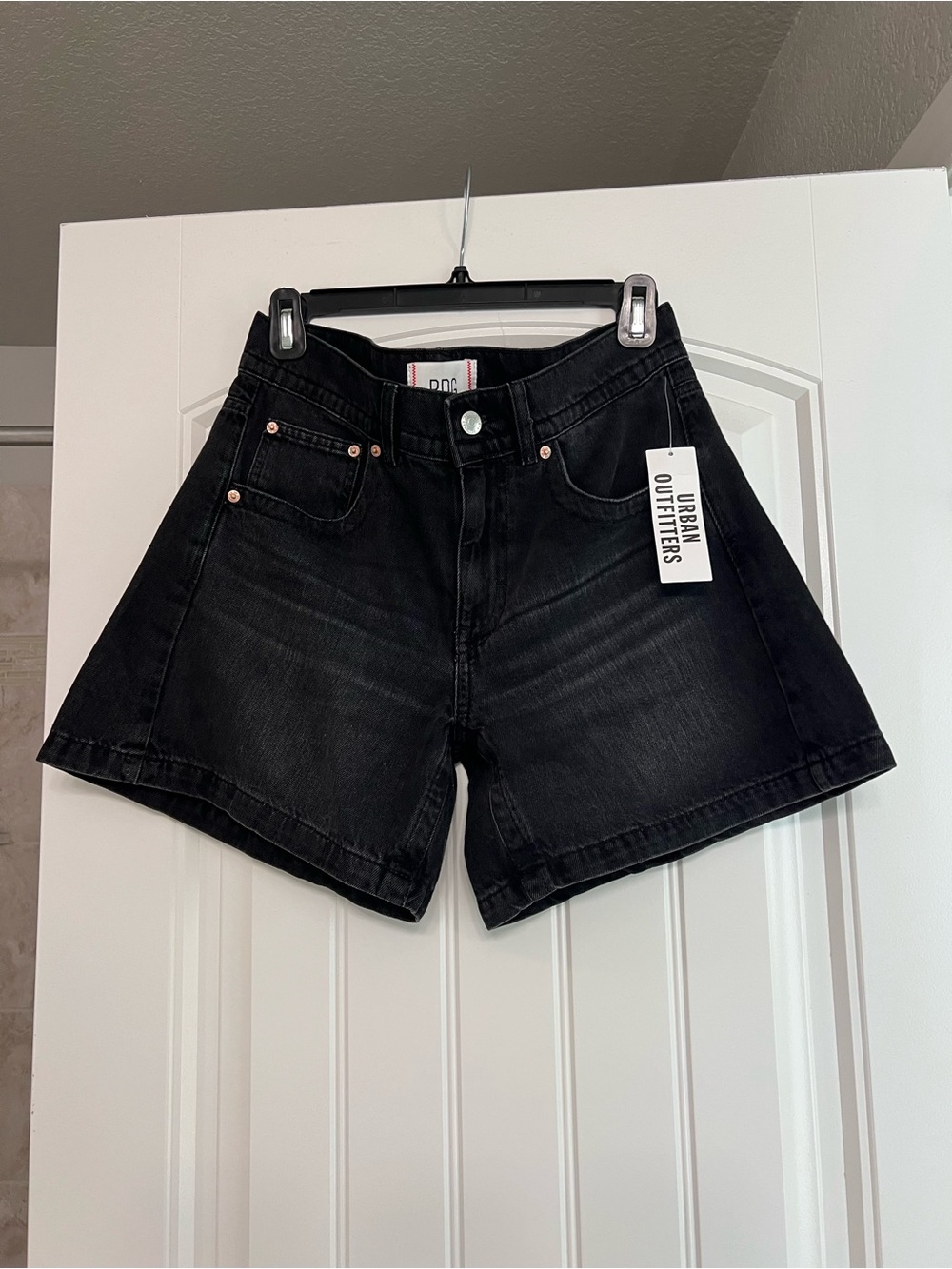 BDG Black High-Rise Denim Shorts